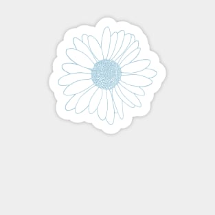 Daisy Blue Sticker